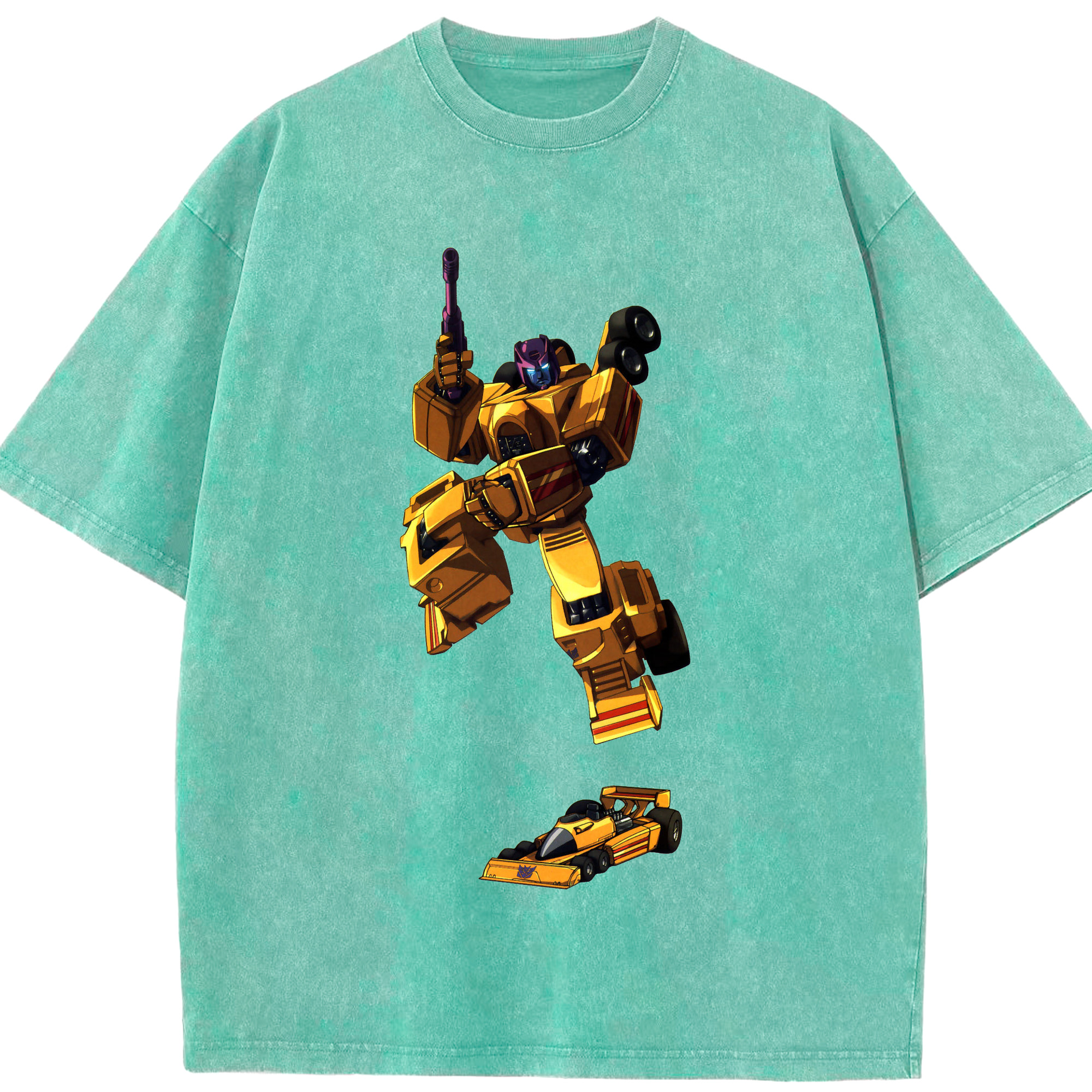 （画像用）  綿100% ヴィンテージ風 半袖Tシャツ（フロントプリント）